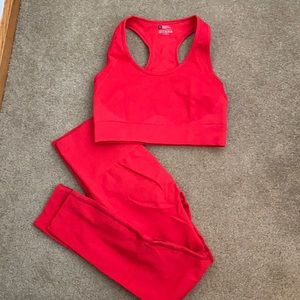 Shein Workout Capris and Bra Set